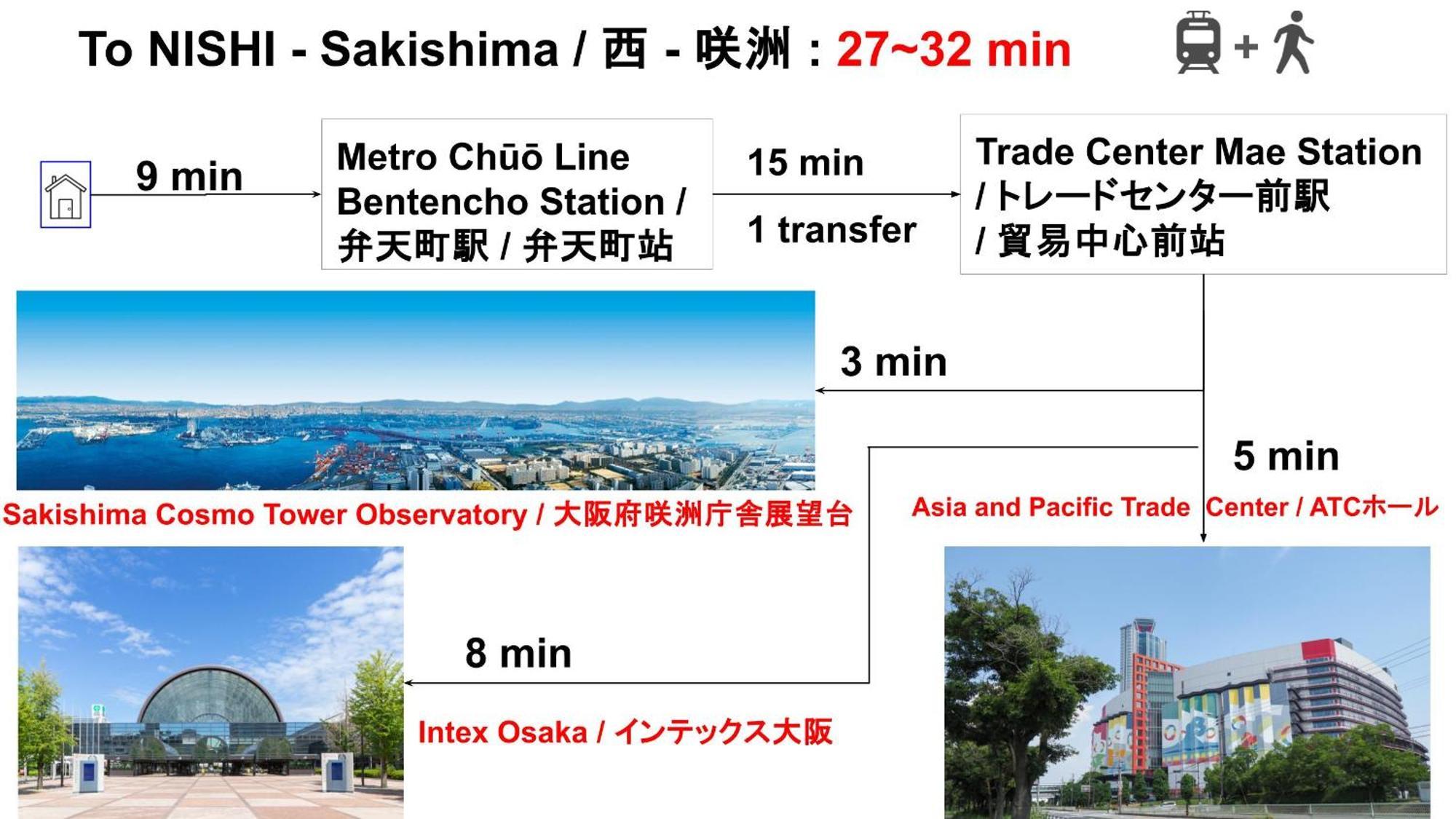 Umeda Central: Quick Access To Kita & Minami Districts Apartment